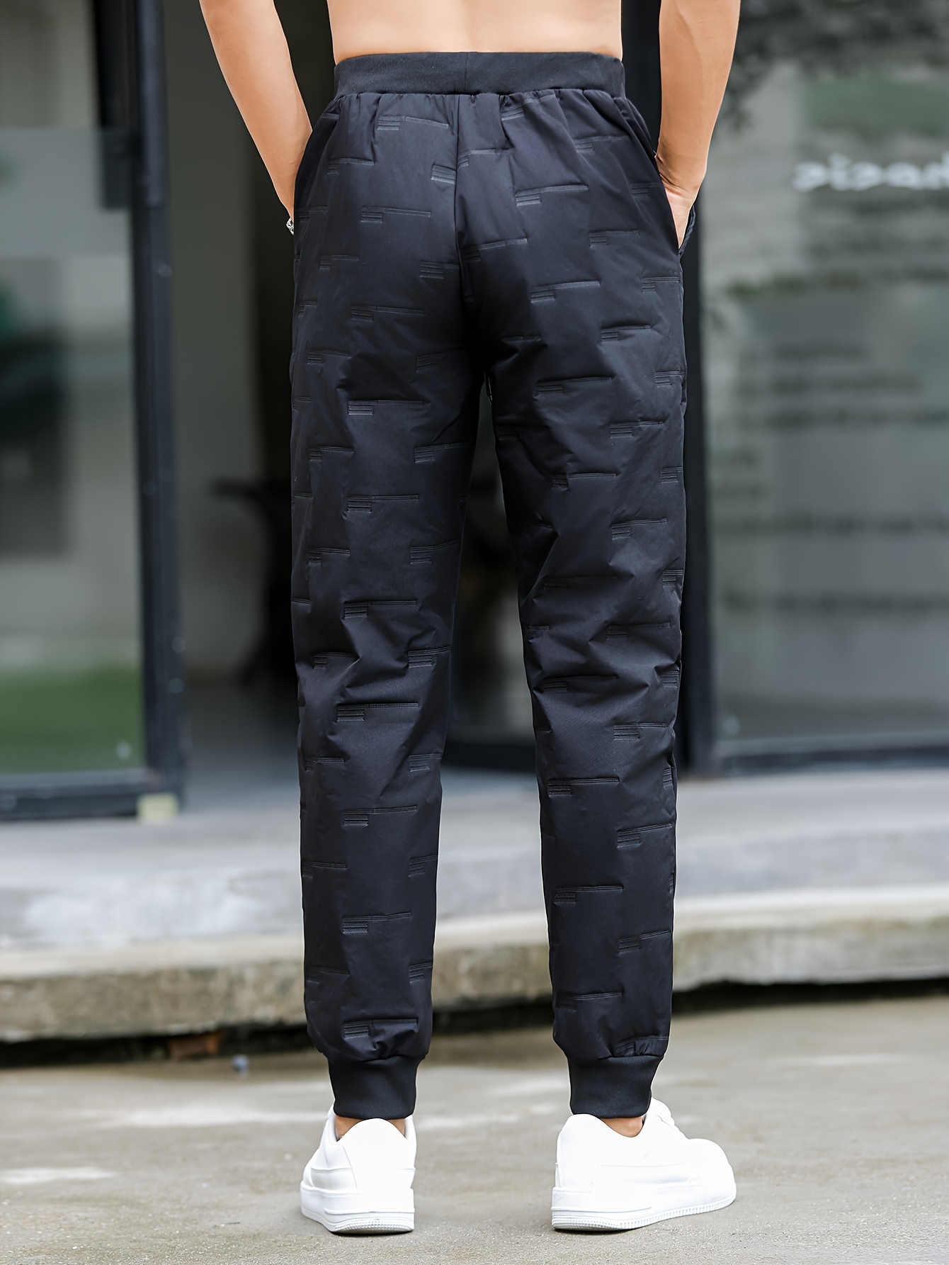 men's winter fleece lined thick training jogger pants Temu Georgia