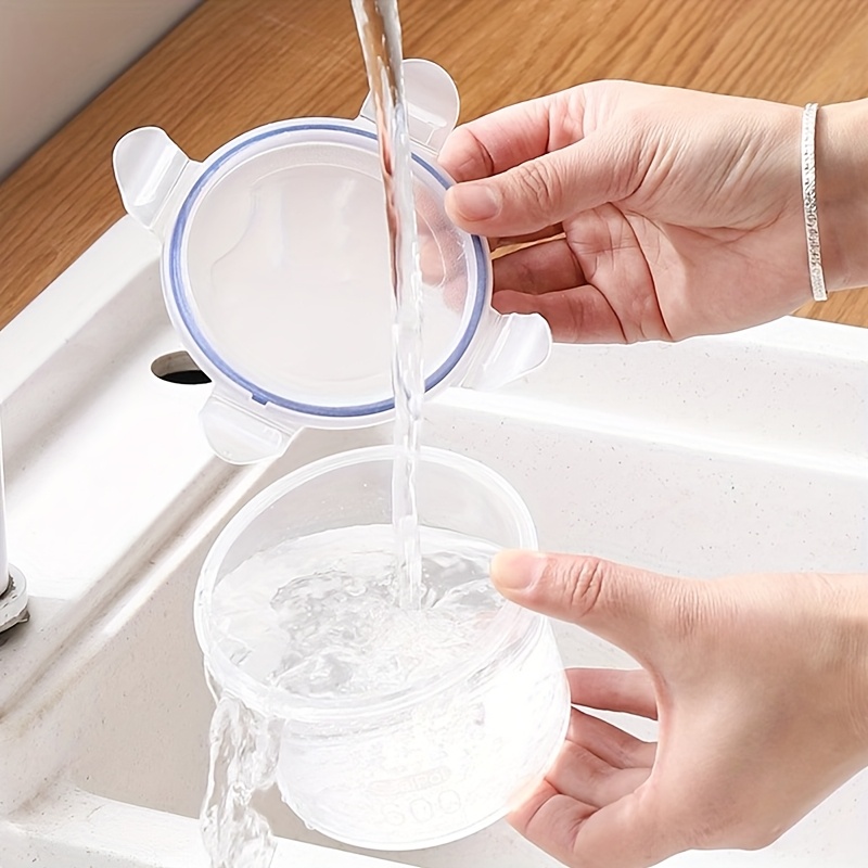 6 vnt. 1000 ml/35 oz sandarinami indai su dangteliais, skaidrūs plastikiniai laikymo konteineriai, tinkami virtuvės organizavimui, šaldytuvo pakaitalų dėžutėms, daugkartinio naudojimo prieskonių, saldumynų, riešutų ir užkandžių saugojimui, namų tvarkyklės, vakarėlių reikmenys, lauko stovyklavietės prieskoniniams, puikus šaldytuvo aksesuaras, idealūs spintos ir darbastalių laikymui