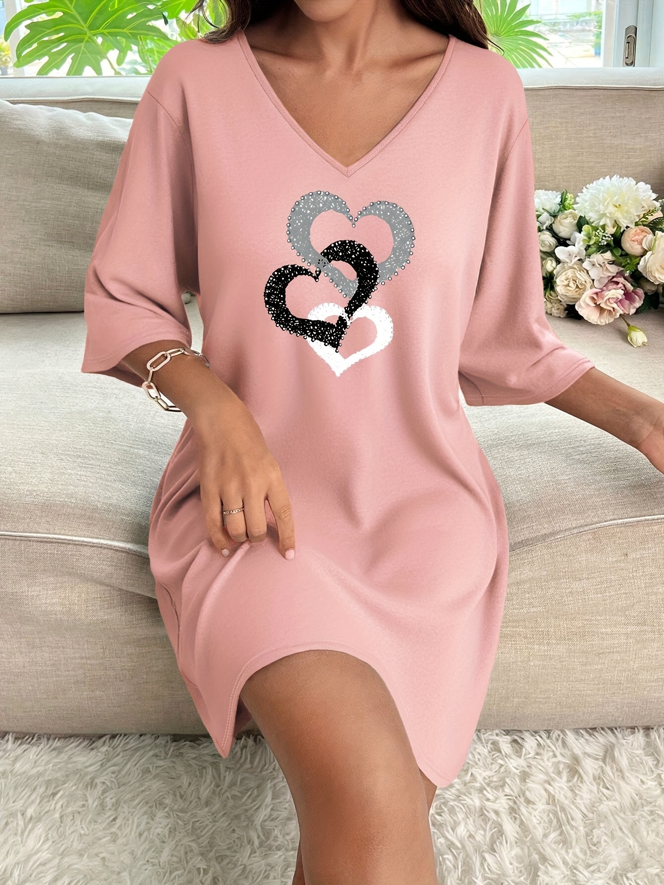 strapless open back dress Chi Chi London -Peplum Floral Embroidered Lace Bodycon Dress - Pink main image 1
