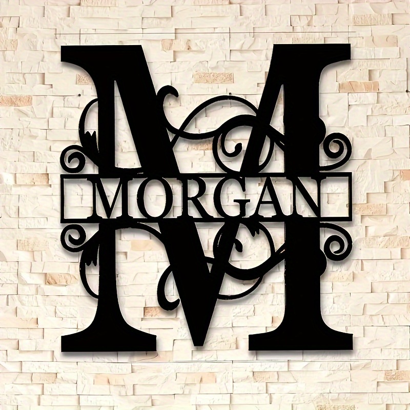 1pc Personalized Split Letter Metal Sign, Customizable Gift for Friends & Family, Wall Art Decor