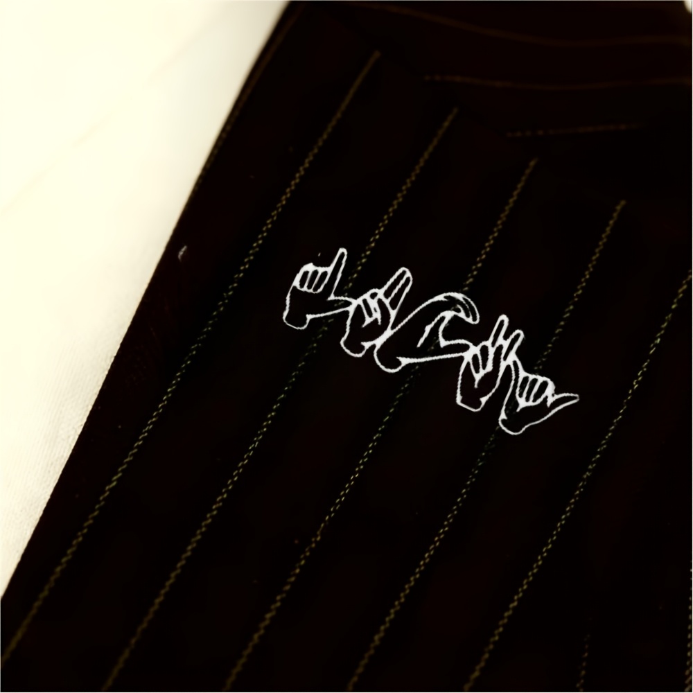 TEMU [Personalizado] Broche con de lenguaje de señas personalizado - Broche de minimalista, broche de placa de de acero inoxidable 304, Día , Día de