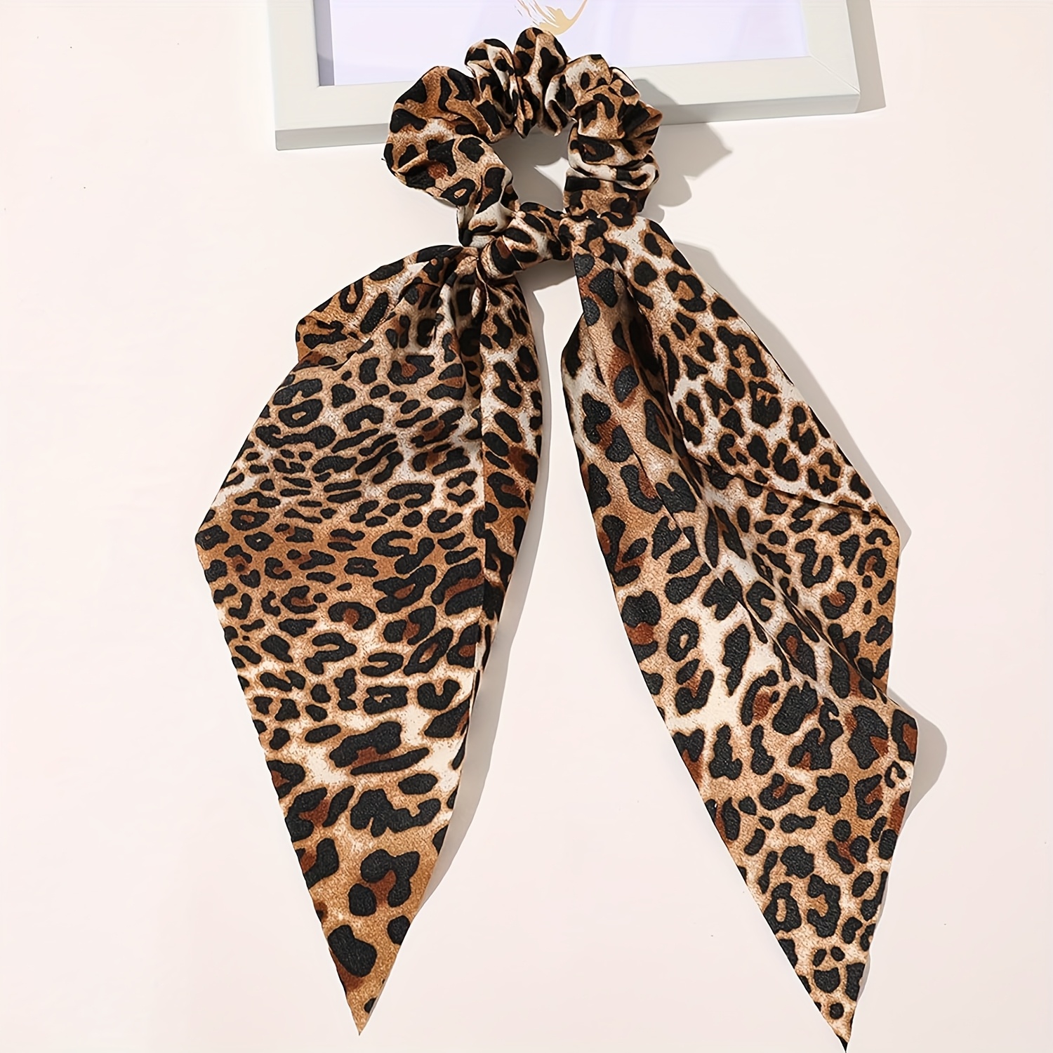 E-shop Leopardenmuster Schleife Haargummi-Band-Stirnband, neuer trendiger europäischer amerikanischer Stil Haargummi für Damen, , schlicht, elegant