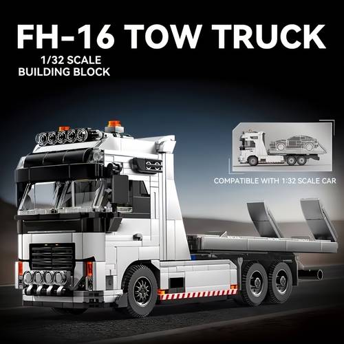 baustein-set transport-lkw, neues modell 2026, robuste lkw-front kompatibel mit auto-modell-design-ornamenten, zusammenbaubares -bausteinmodell – strapazierfähiges abs-material | premium-feiertagsgeschenk für erwachsene zu weihnachten, valentinstag, geburtstagen thanksgiving | einzigartiges