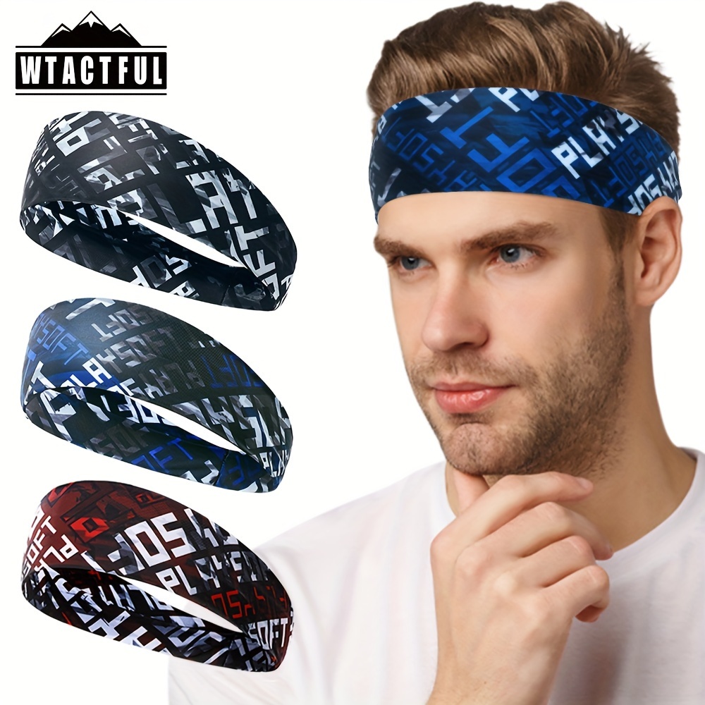 

Wtactful Sports Elastic Headband, Breathable Sweat-absorbing Hairband, For Running, Yoga, Tennis, Cycling Fitness