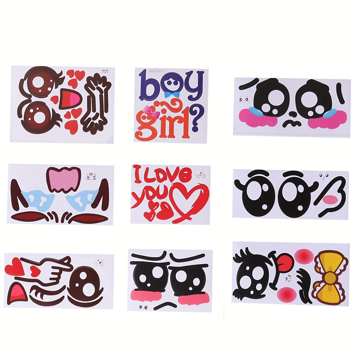 Image of 9pcs Maternity Stickers, Assorted Paper Belly Decals For Pregnant Women, Humorous , Easy To Apply & Remove, Pregnancy Gifts | Humorous Design | Safe For Skin