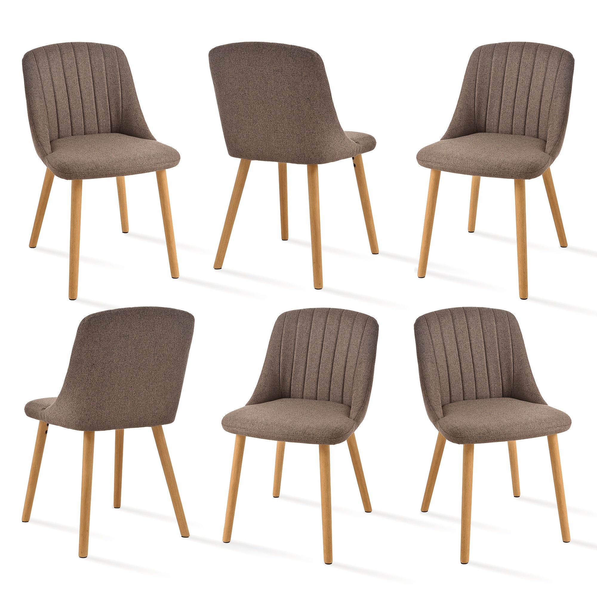 Modern Dining Chairs With Chenille/velvet/linen Upholstery And Wood/metal Legs, Design That Fits Perfectly Into Interior Styles, Suitable For Living Room, Kitchen, And Bedroom - Set Of 2/4/6