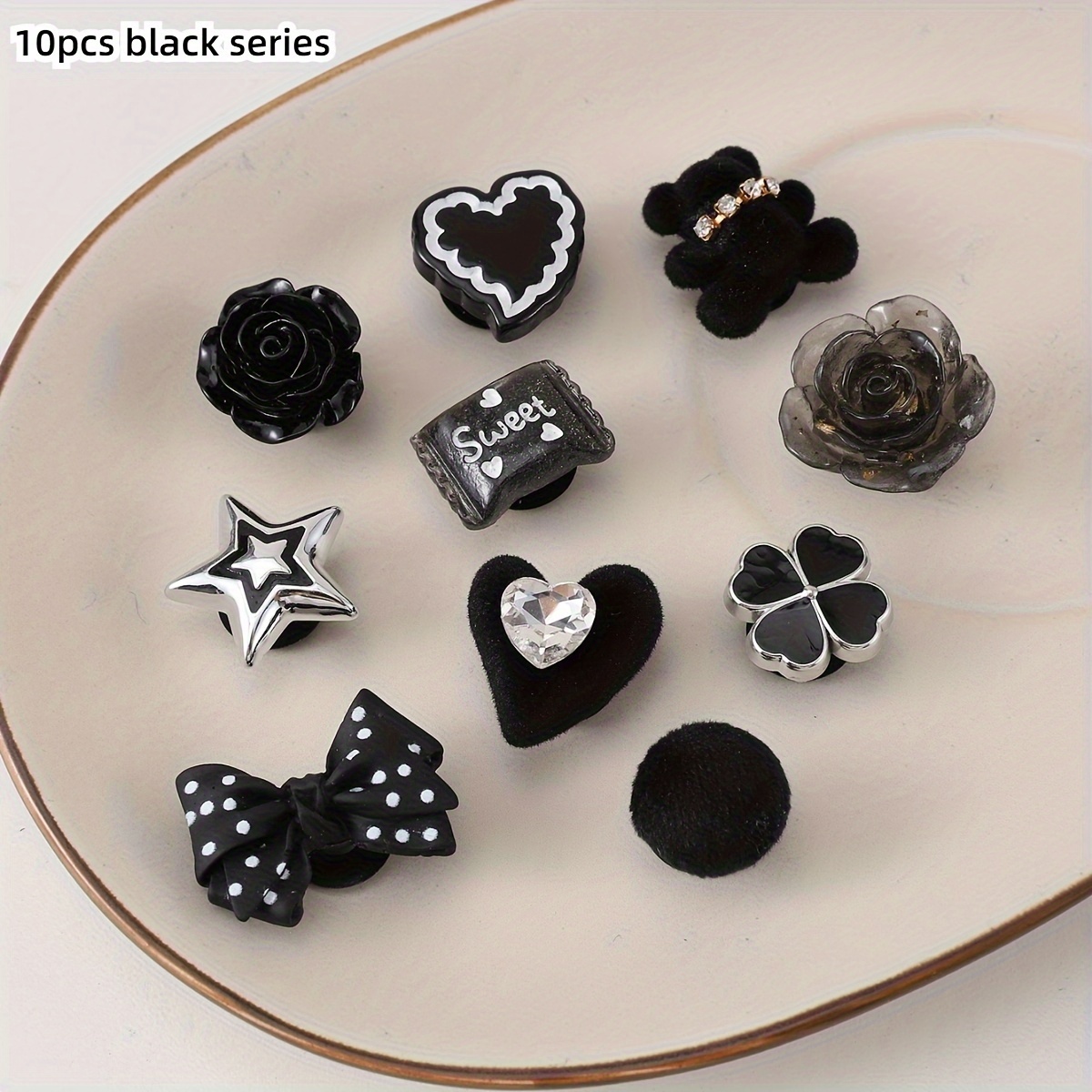 

10pcs Cartoon Shoes Charms For Women Clogs Sandals Decoration, Shoes , Shoes Charms