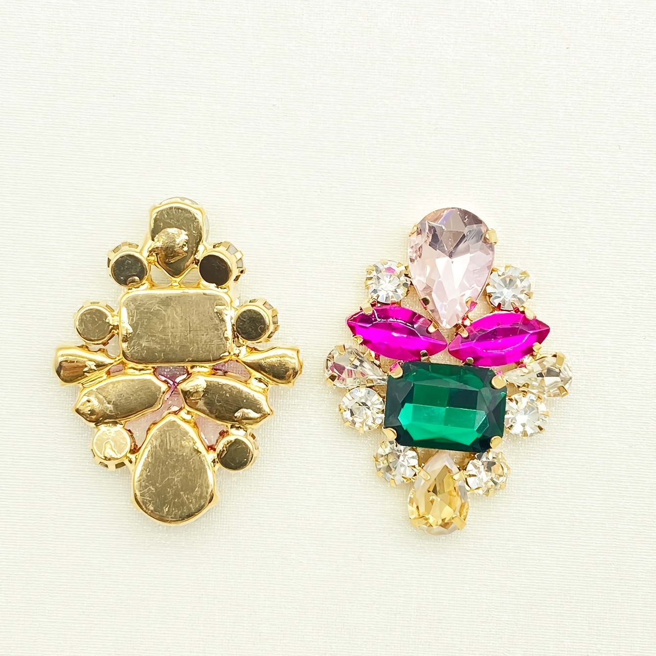 TEMU A Multicolor Glass Drill Rhinestone Diy Material For Headwear, Hair Accessories, Clothing, Hats, Bags, And Jewelry Accessories