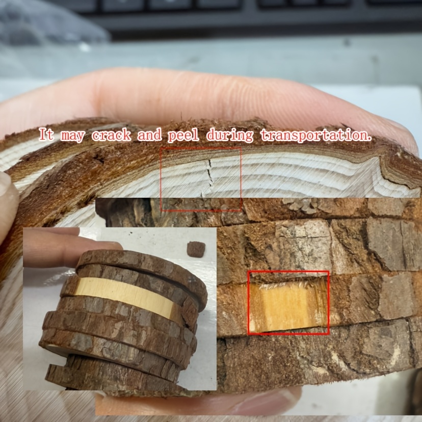 15/30pcs Wooden Round Wood Slices, Suitable For Diy Crafts, Decorative Hanging Ornaments, Handicrafts, Diy Wooden Blanks, Round Wood Slices