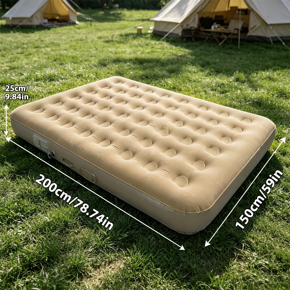 E-shop Tragbare Doppel-Schlafmatte, extra dicke, ultraleichte aufblasbare Campingmatratze (inklusive Fußpumpe), Outdoor-Sitzkissen, vielseitig und