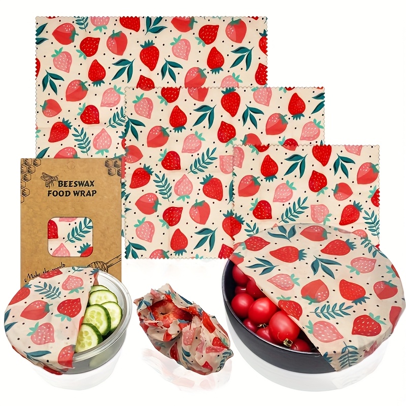 Image of 9/3 Packs Beeswax Food Wrap Beeswax Wrap Cloth Wrap Products Beewax Cover Kitchen Supplies