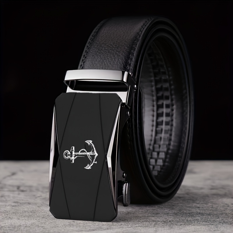 TEMU Cintura da con Motivo , Fibbia in , Cintura Business Casual Adatta per Abbigliamento Formale e , Scelta per Professionisti, Regalo per del Pap�,