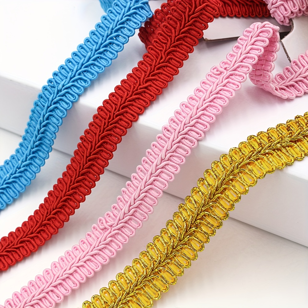 

10 Meters Of 1.5cm And Silvery Braided Ribbon With Flower And Zigzag Edges, Suitable For Lanterns, , Curtains, Diy Accessories, Toys, And Packaging Decorations.