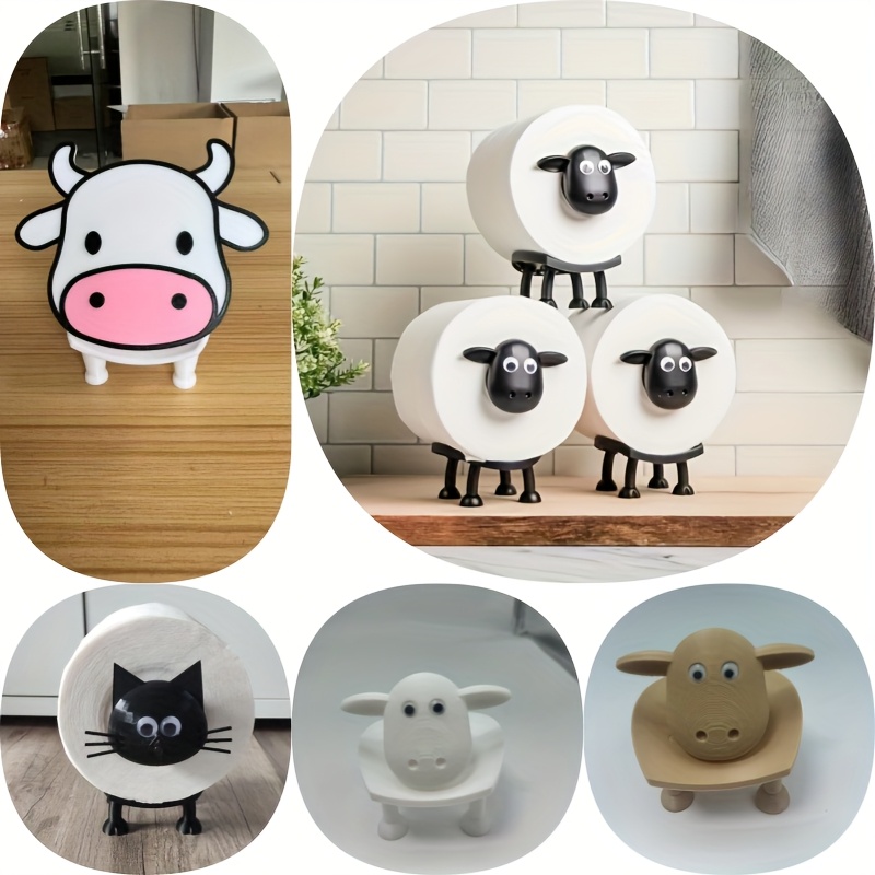 

1pc Creative Sheep Tissue Box, Cute Cartoon Room, Simple Coffee Table Dining Table Household Paper, Suitable For Valentine's Day, Christmas, Halloween