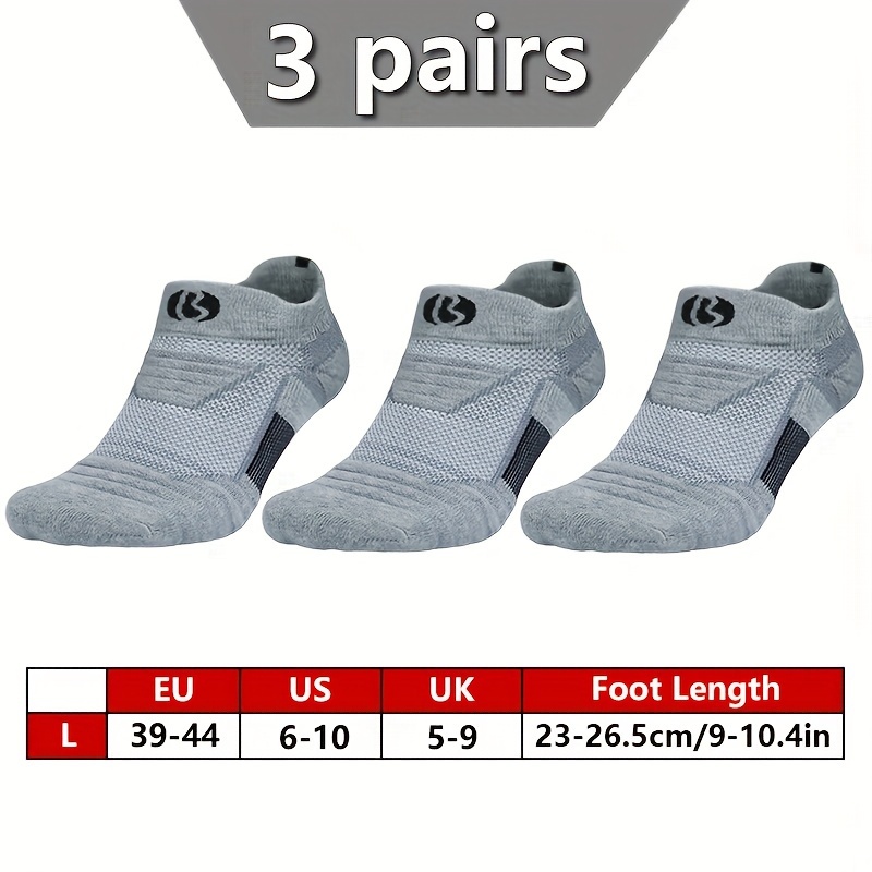 Image of 3 Pairs Of Thickened Low-cut Basketball Socks, Men's Socks, Sports Socks, Towel Socks, Ankle Socks, Women's Socks, Running Socks, Elite Socks, Compression Socks