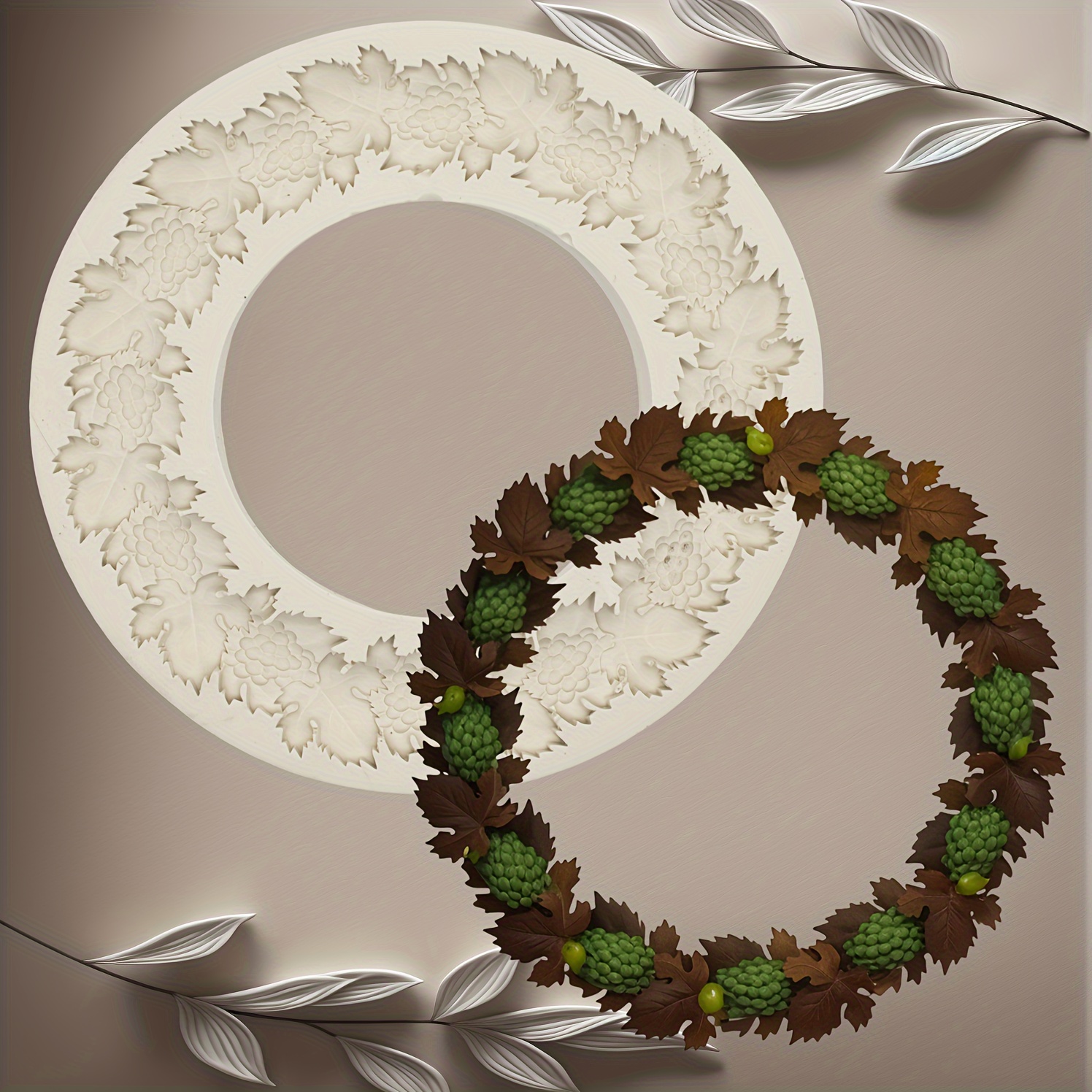 

1pc Wreath For Diy & - , Fondant Molds For And