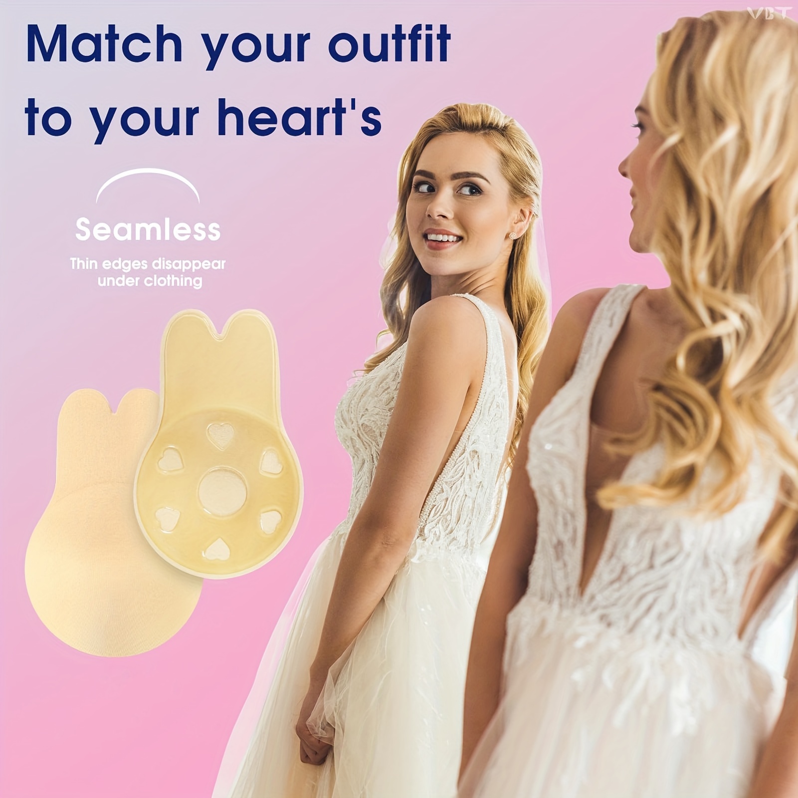 Invisible Stick-On Lift Bra, Strapless & Seamless Anti-convex Push Up Bra, Women's Lingerie & Underwear Accessories