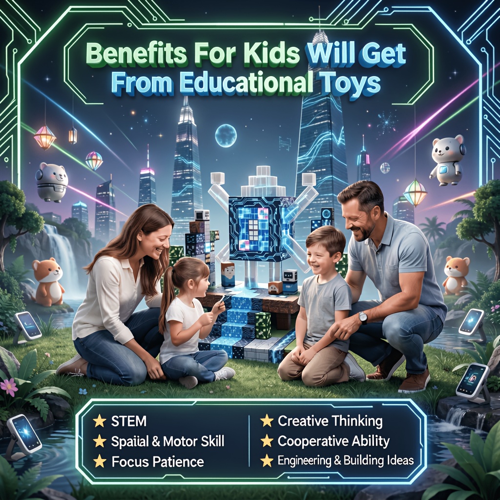 100pcs Durable ABS Building Blocks, Kids' Educational Toy