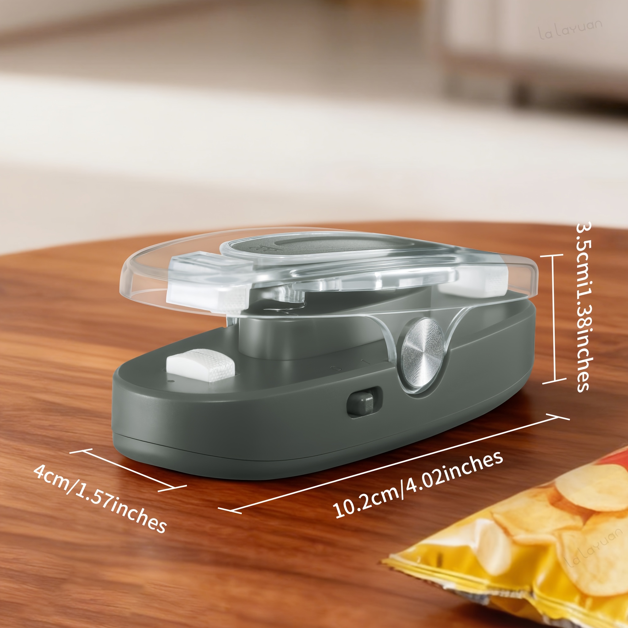 TEMU 2-in-1 Usb Rechargeable Heat Sealer With Built-in Cutter, Bag Closer Keep Snacks Fresh To Carry &store, Portable Packaging Food Plastic Bags