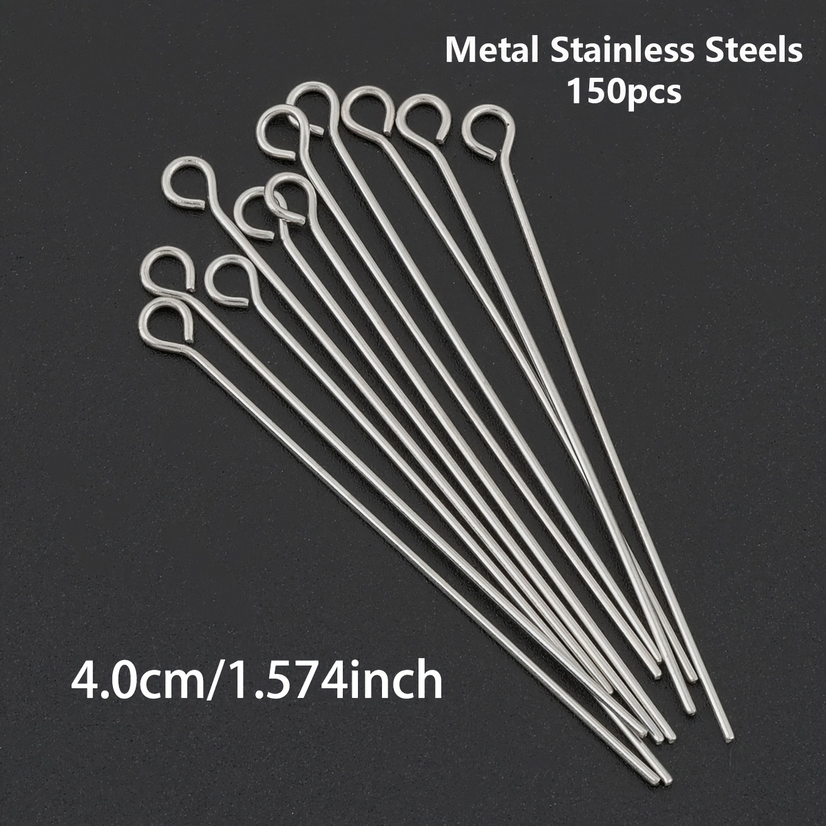150pcs DIY Stainless Steel Jewellery Making Head Pins