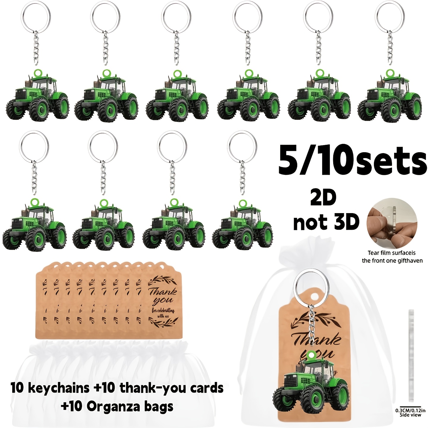 TEMU Piatto 2D, Piatto 2D - Piatto 2D - Piatto 2D - Regalo /Lui Piatto 2D, 5/10 Set di Pochette Portachiavi, Set Regalo per Feste Portachiavi Veicolo