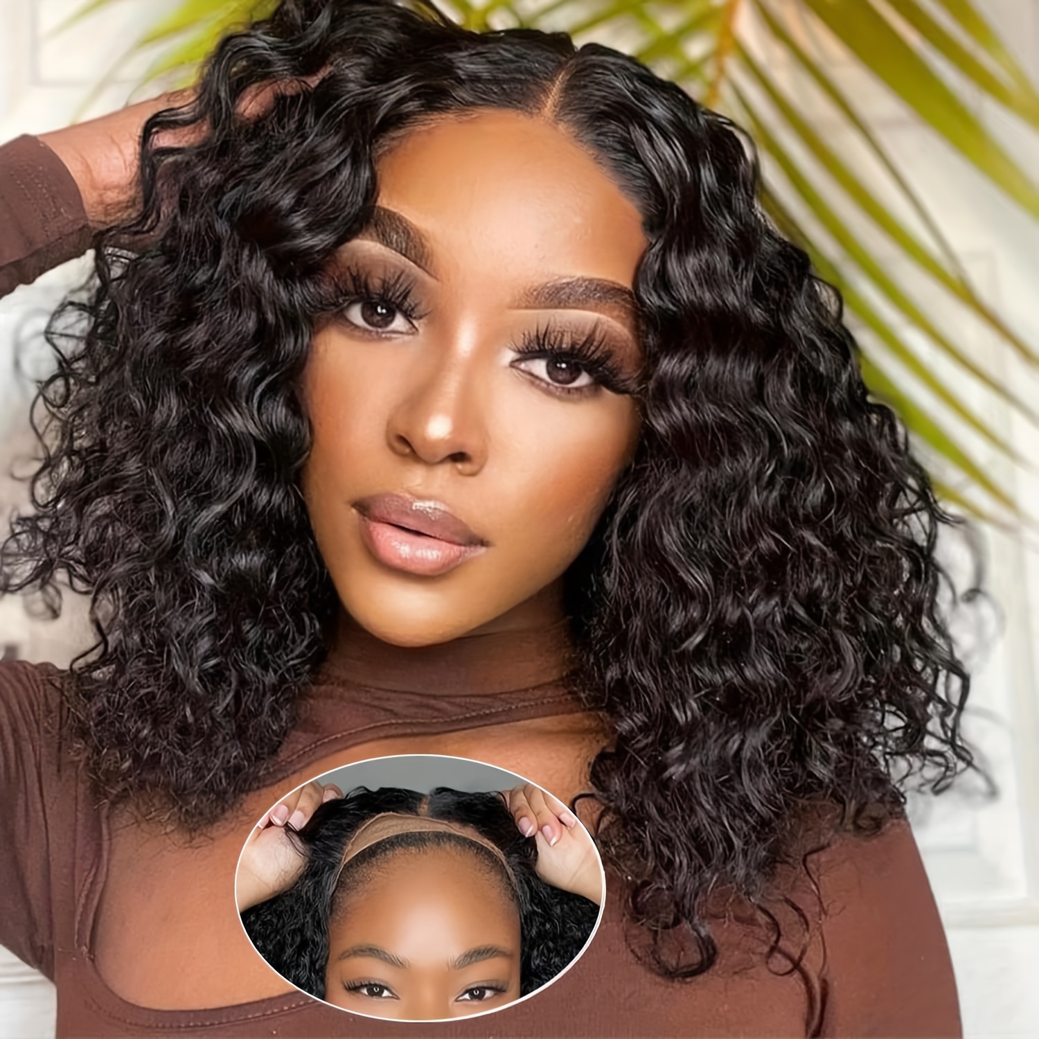 

Full Density Put On And Go Glueless Wigs Human Hair Pre Bob Wig Human Hair Lace Front Wigs For Beginners Upgraded Pre Cut 4x4 Lace Closure Glueless Wigs For Women Human Hair 14 Inch