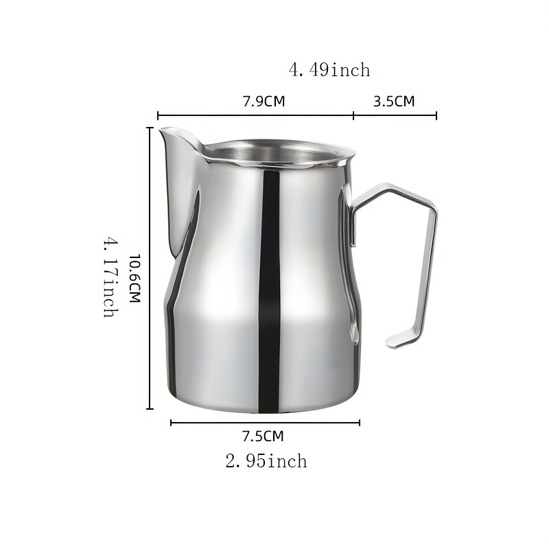 E-shop 350ML 480ML 304 Edelstahl Latte Tasse Kaffee Latte Tasse Professionelle Kaffee Milch Kann Tasse