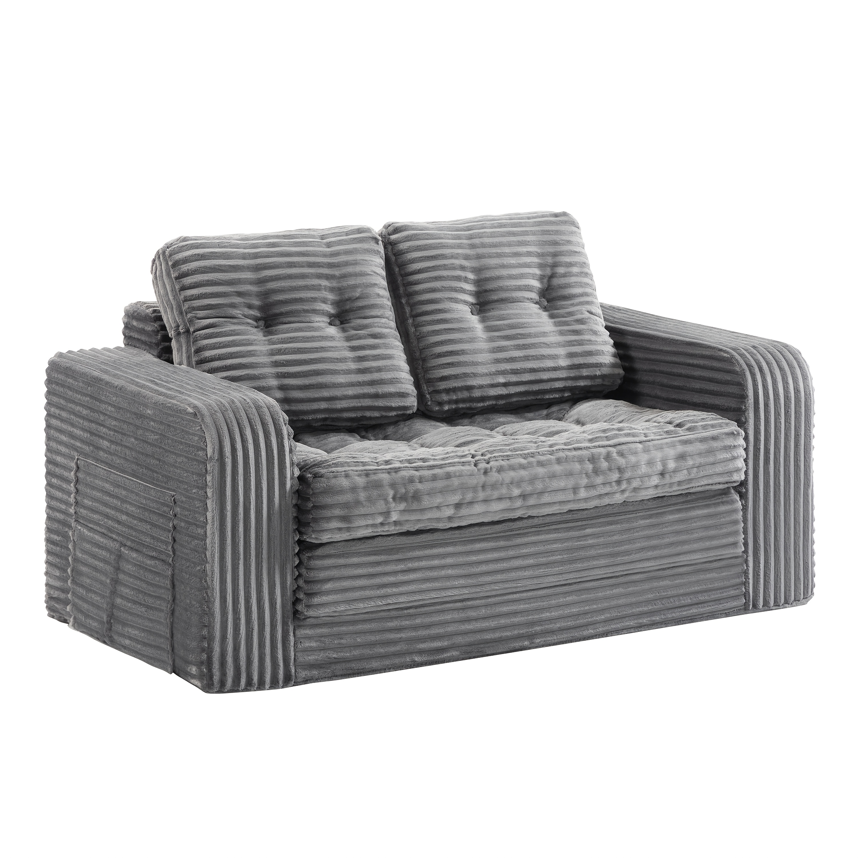 TEMU Pop Up Sofa, In Single Or Double Seat . Corduroy Multi- Bed, Ideal For Compact Apartments, , And Student Dorms. No
