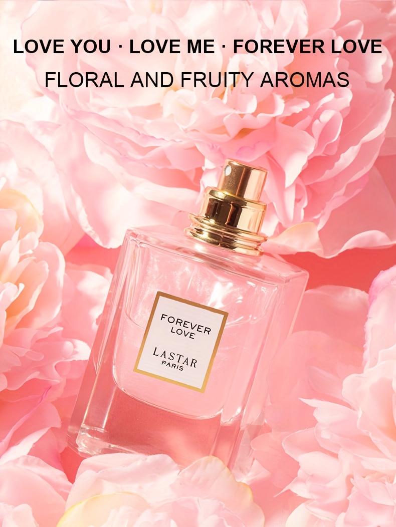Forever Love Lastar Paris Women's Perfume, 55ml - Elegant Floral Fragrance Spray with Rose, Jasmine, Vanilla, Patchouli - Long-Lasting Scent for Charm & Attraction, Perfect for Holiday Parties