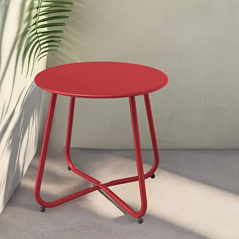 

Compact Side Table, Weather Resistant Outdoor Furniture With Adjustable Feet, Suitable For And , Suitable For Halloween, Christmas, Thanksgiving