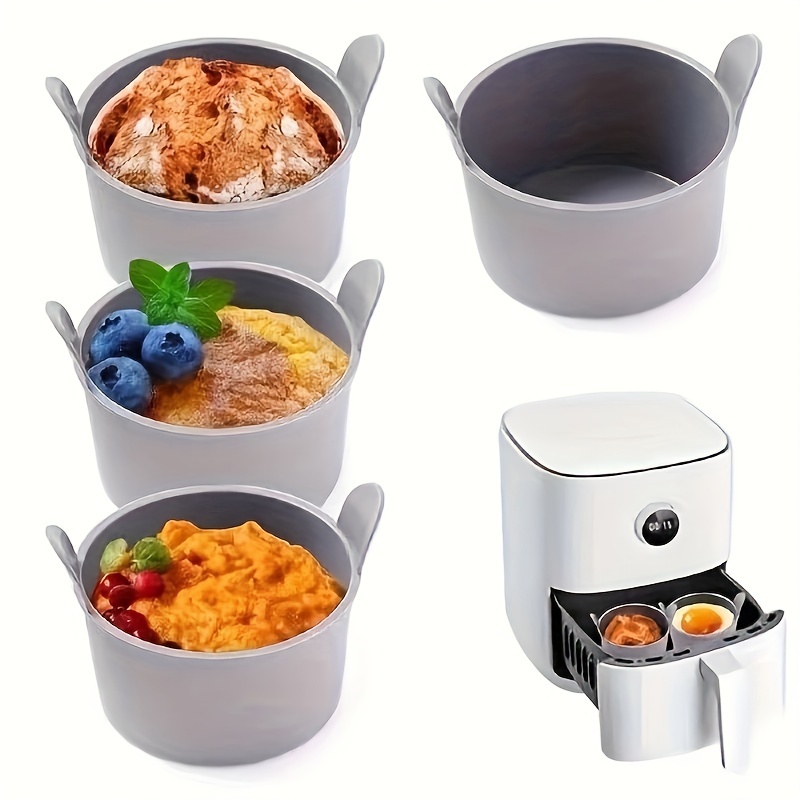 silicone air fryer egg poaching cups non   release space saving heat resistant silicone egg pots for perfectly cooked eggs details 2