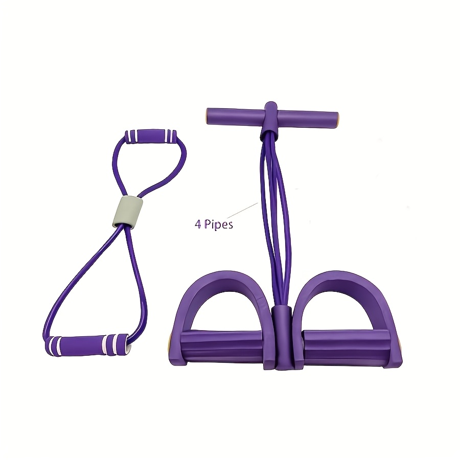 TEMU 2pcs Set Of Treadmill Resistance Bands And 8-letter Pullers, Suitable For Gym