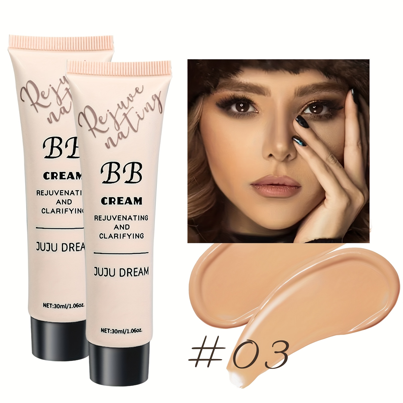 Waterproof BB Cream Full Coverage Concealer for Natural Finish