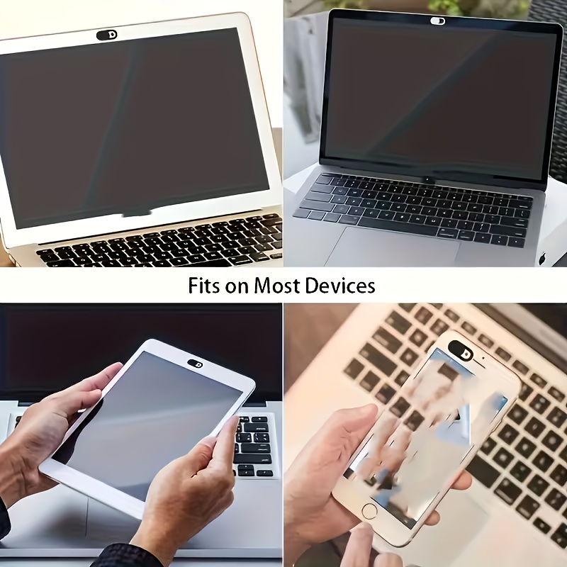 4pcs Phone and Camera Lens Covers - Anti-Spy Privacy Shutter