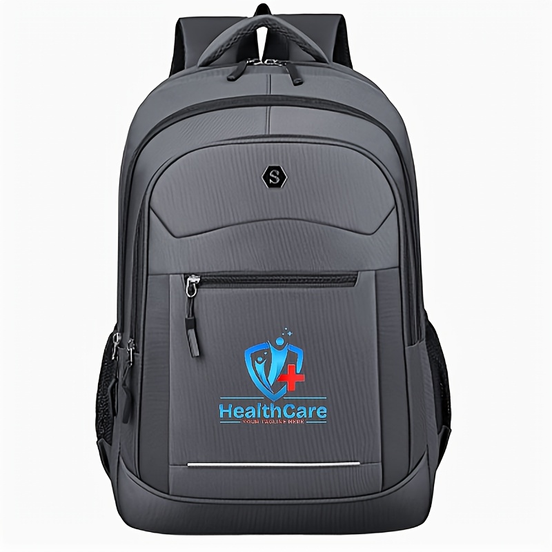 TEMU Customizable Name//text Backpack With Your Own Designs - Large Capacity High Quality Laptop Bag Suitable For College, Commuting & Business,