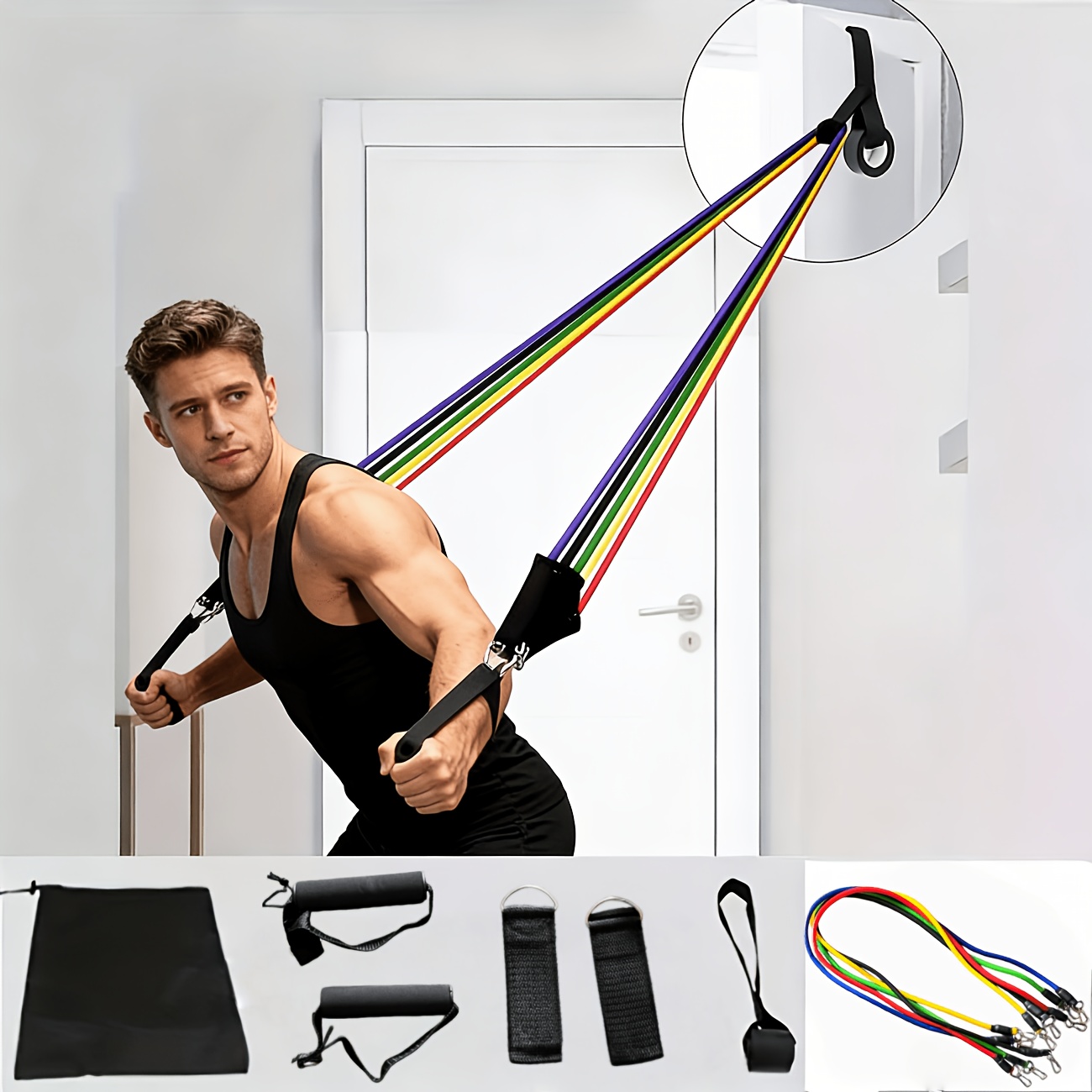 11pcs Multi-Functional Tension Rope Training Set