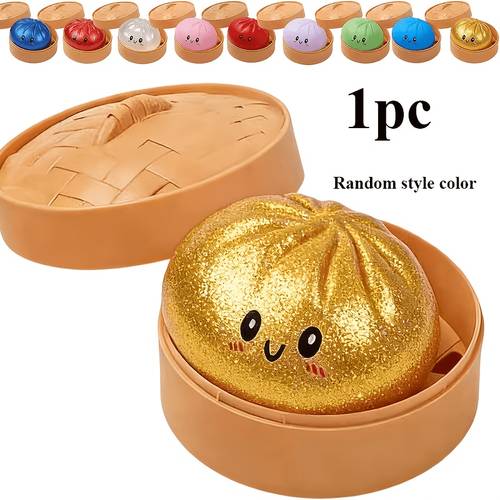 1pc 2026 new cute cartoon bun stress toy soft slow rebound anti anxiety fidget sensory toy for birthday christmas holiday relaxation gift random color