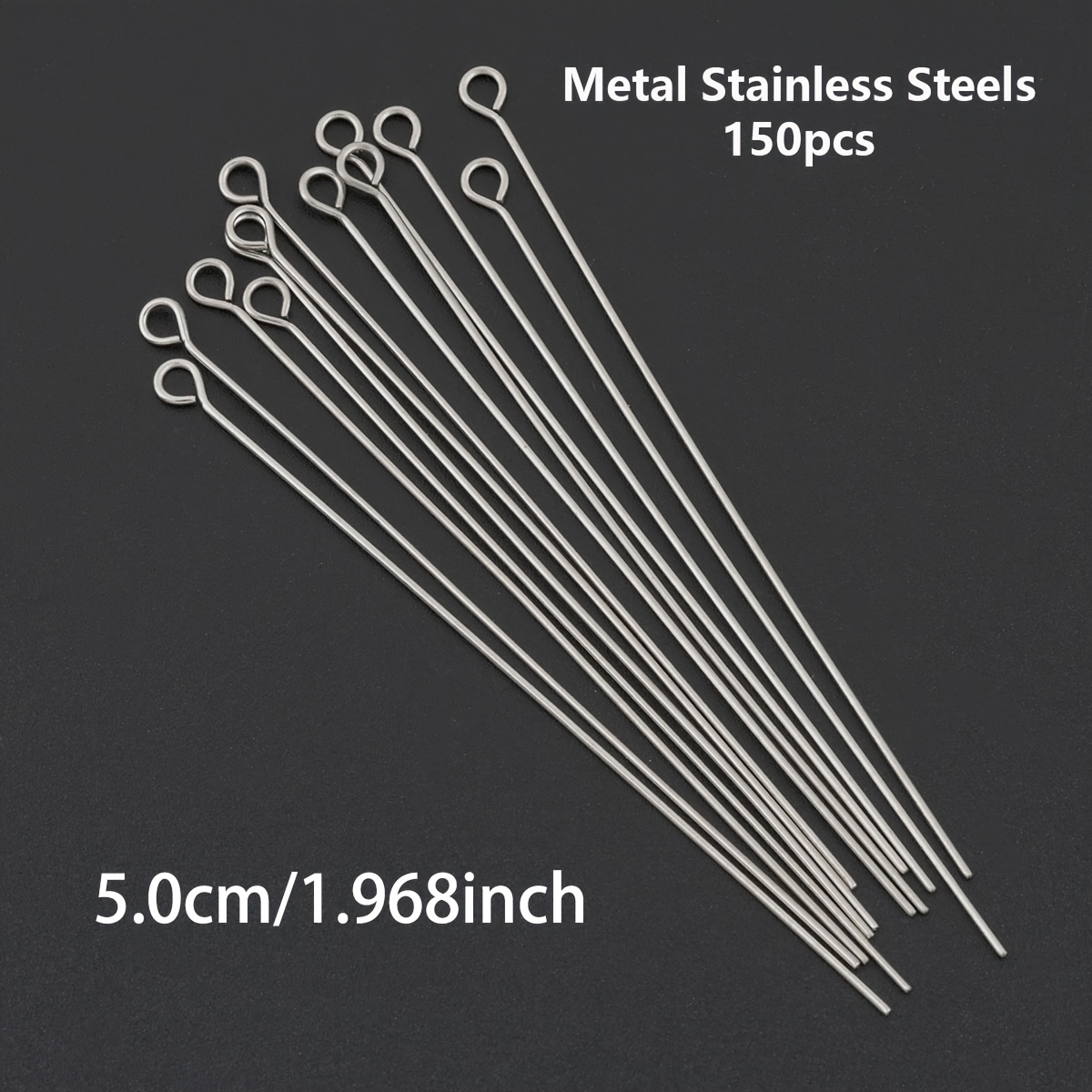 150pcs DIY Stainless Steel Jewellery Making Head Pins