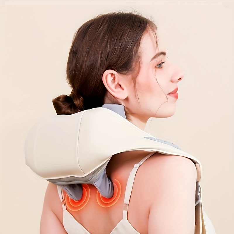 usb rechargeable neck massager lumbar and shoulder massager automatic cervical     muscle massager