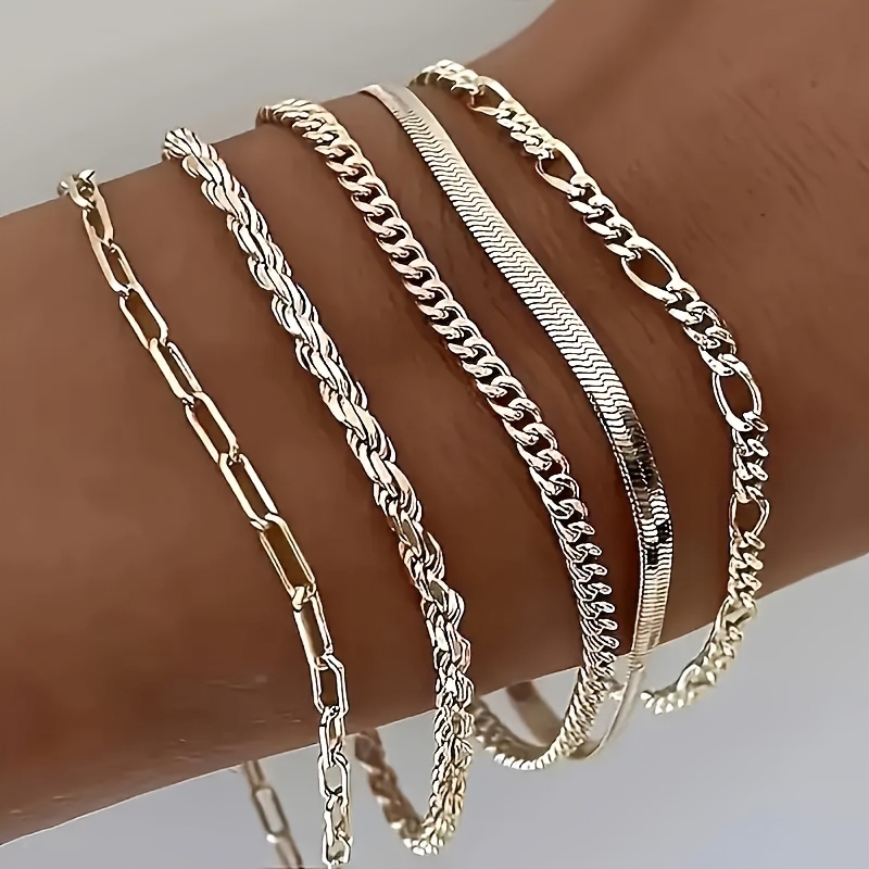 1 set s925 sterling silver bracelet 5pcs set bohemian style retro luxury suitable for wearing in   occasions