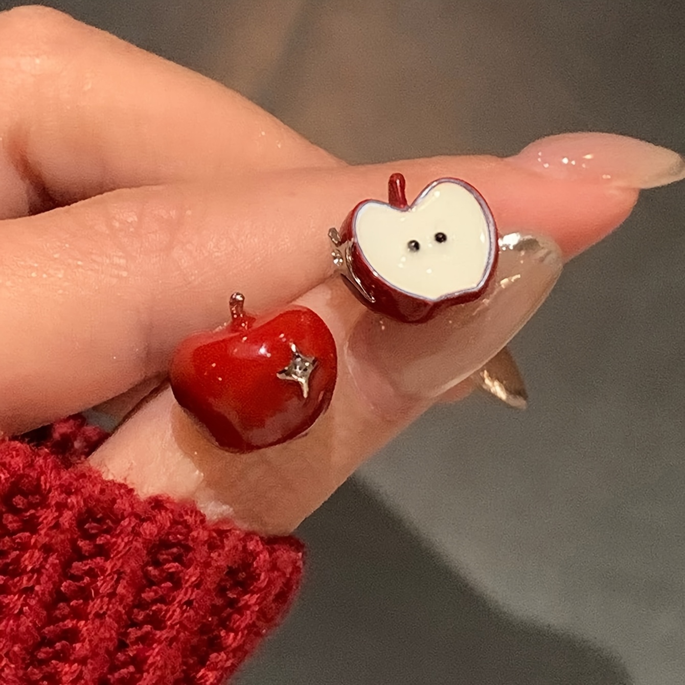 TEMU 1 Par de Pendientes Asimétricos de Moda con Forma Esmerilada, Ideales para el Uso Diario, Fiestas y Vacaciones de Mujer