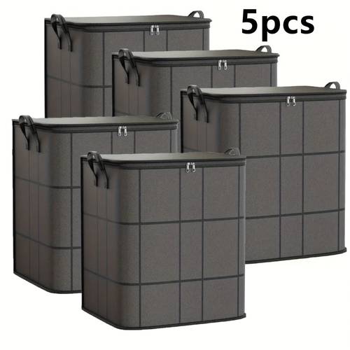 5pcs large checkered vertical moving storage bag features large capacity and thickened fabric sturdy and wear resistant suitable for moving and storage needs including house and versatile moving