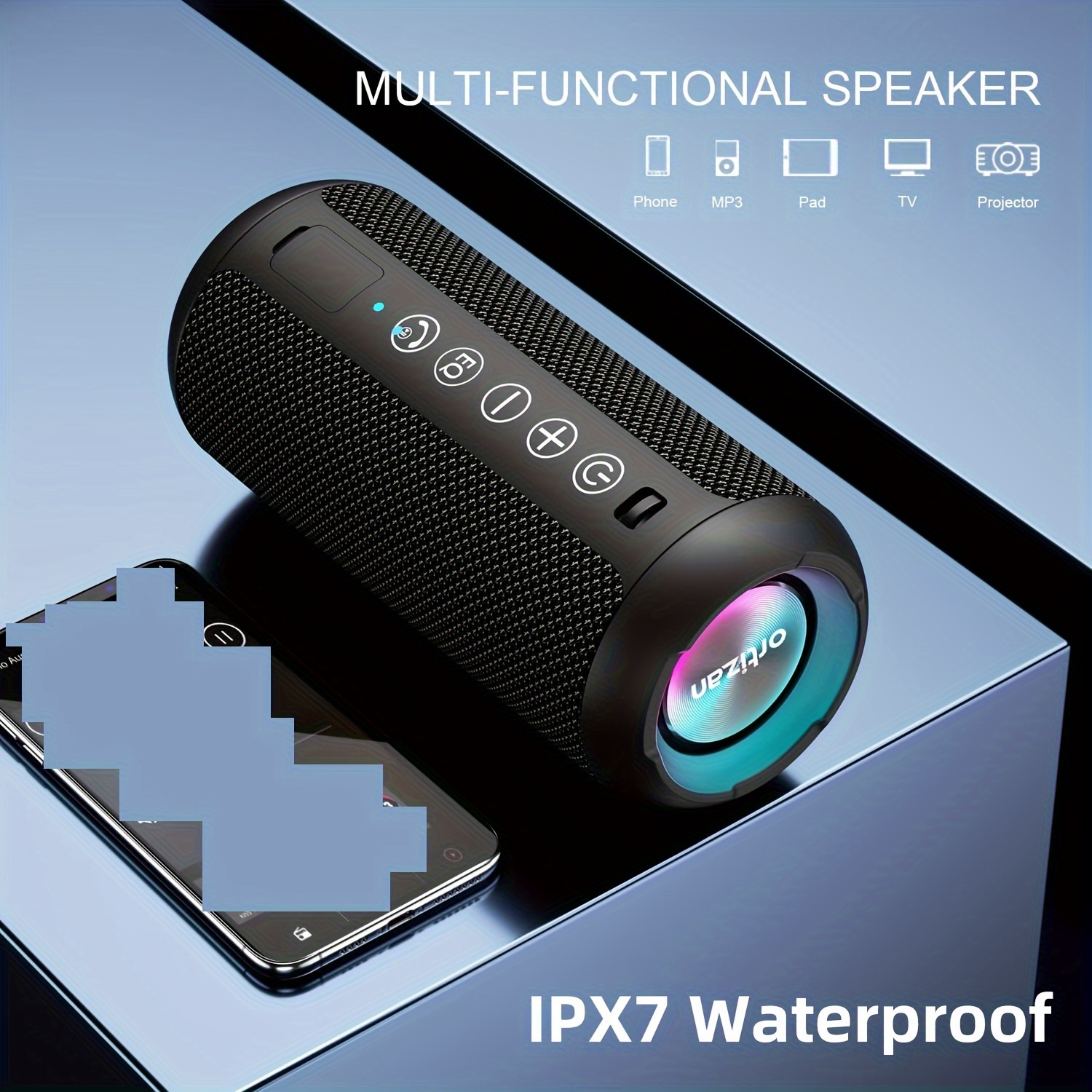   inalámbrico portátil de 24W resistente   IPX7,   profundos,   RGB, emparejamiento  , 30   de reproducción    / /fiesta detalles 2