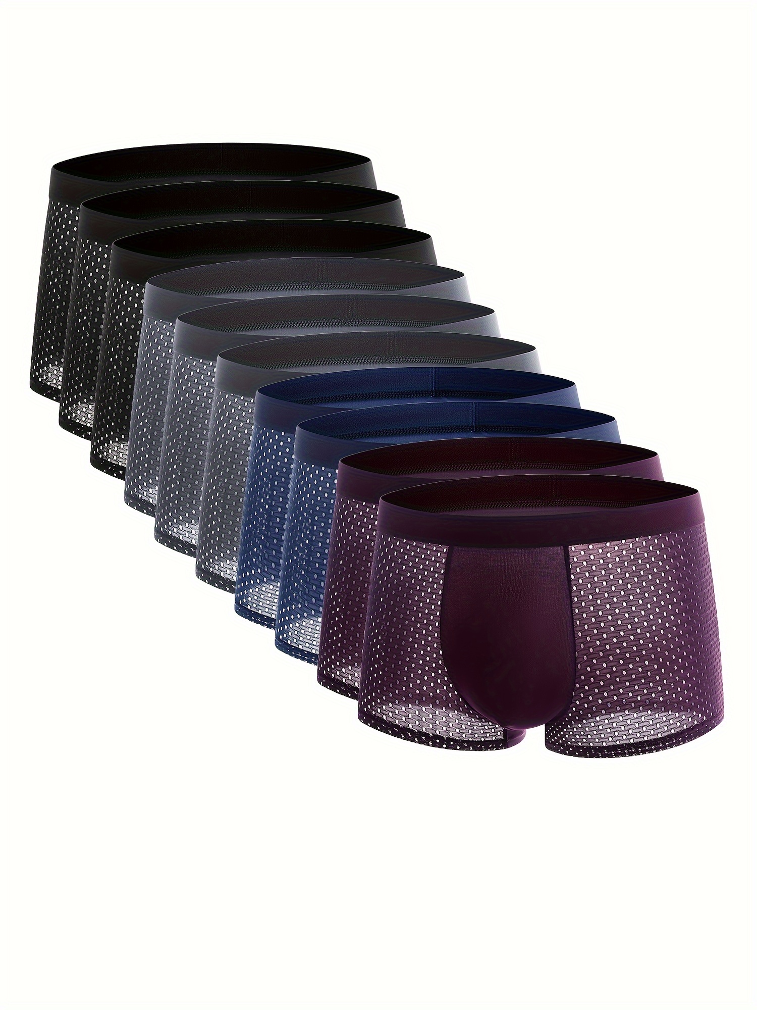 Acquista Boxer Da Uomo Trasparenti A Vita Bassa Ad Asciugatura Rapida Mutande Da Uomo Ultrasottili In Rete Trasparente Trasparenti In Italia A Partire Da 1.44 - Foto 9