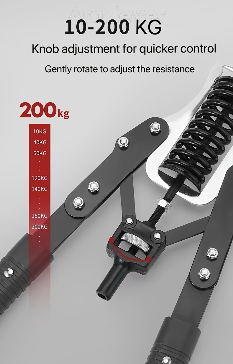 (1pc)Adjustable Hydraulic Arm Exerciser- Home Fitness Equipment for Men, Strength Training & Chest Workout