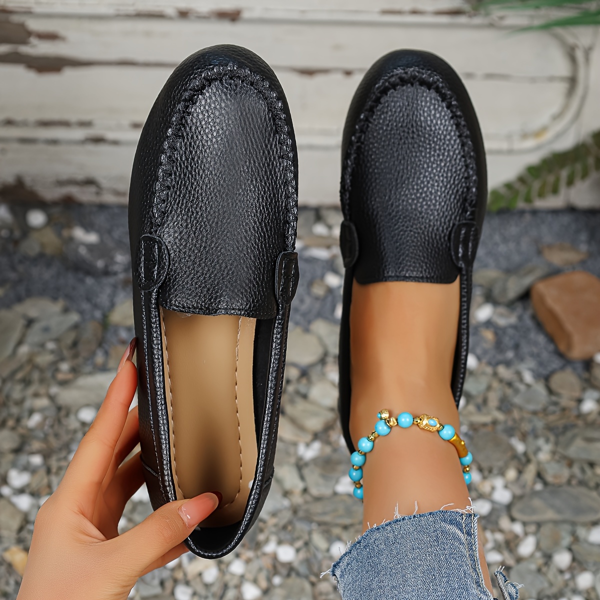 New Comfortable Slip Loafers Versatile Soft Sole Shoes