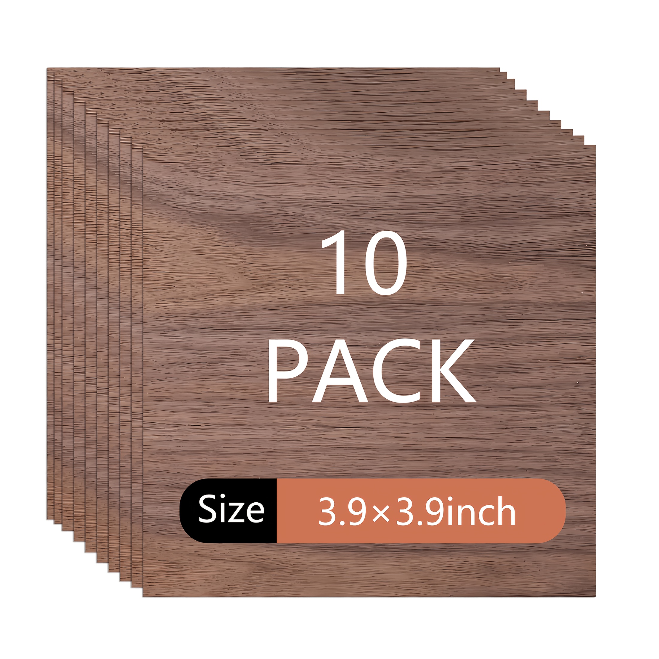 TEMU Lot de 10 planchettes en bois de , adaptées à la découpe laser, aux maquettes architecturales, au bricolage en bois, aux découpes en bois, à