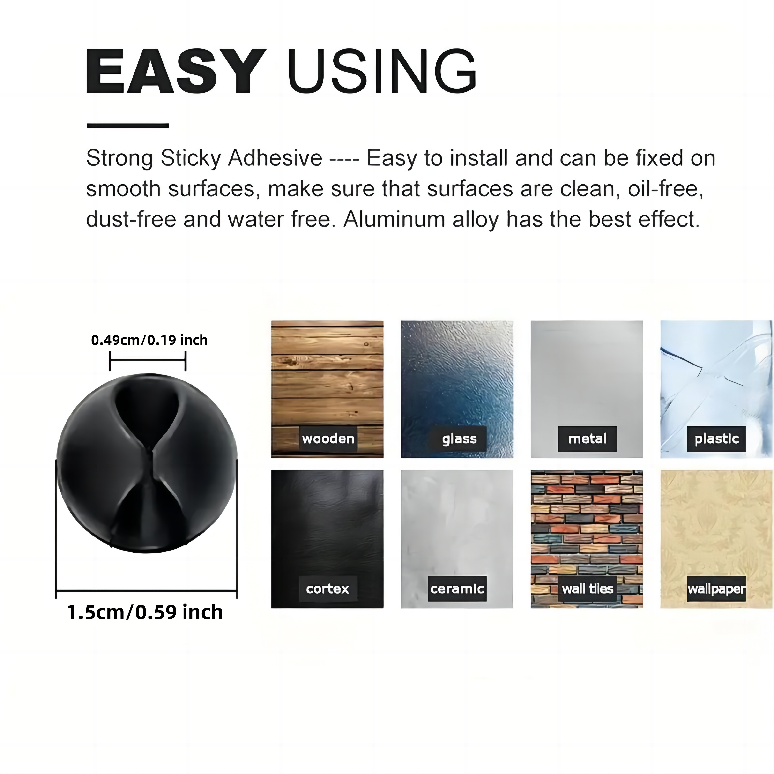 Car Cable ManaSynthetic Gemstoneent Holder 5/10/20pcs - Secure Adhesive Vehicle Cable Clips for Desk Accessories Data Cable Storage Rack, Office Desk, Dashboard & Interior Organization - Heat Resistant Automotive Wire Organizers with No Residue Strips