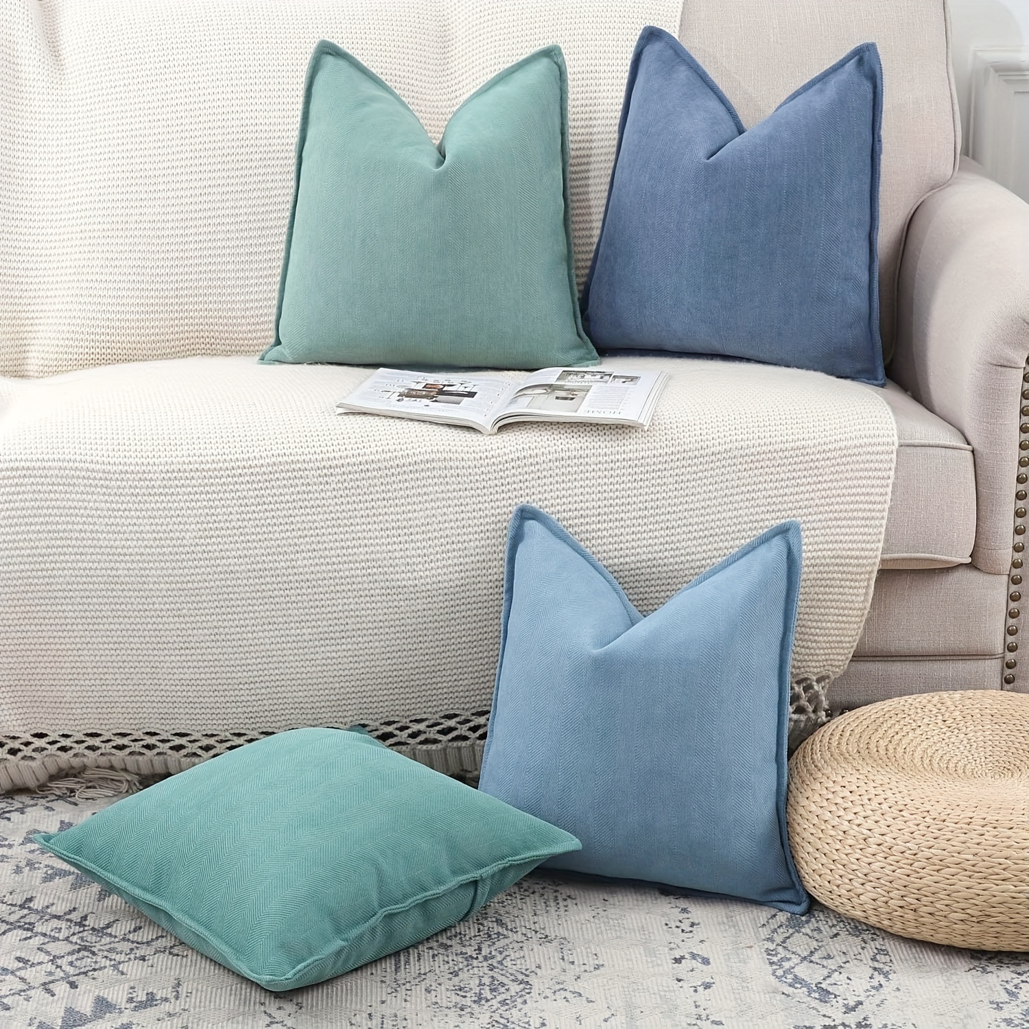 

Kantuut Contemporary , Zippered Cushion For Decor, , Pattern, Home & Kitchen Accessories