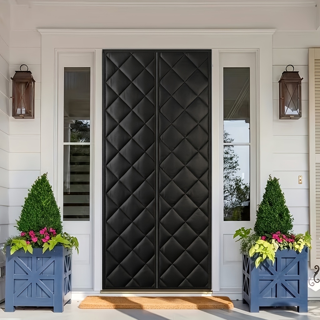 TEMU Door Curtain, Room Divider, Door Curtains For Inside Doors, Door Cover, Insulation Cover 1pc Magnetic Thermal Insulated Door Curtain For Winter,